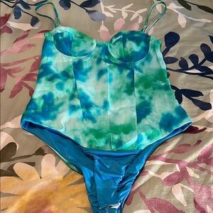 Tie dye bodysuit by Zara